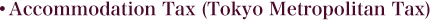 Accommodation Tax (Tokyo metropolitan tax)
